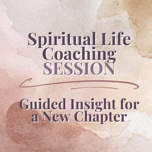 Sesión de Coaching de Vida Espiritual / Apoyo Compasivo para Encontrar Claridad y Dirección