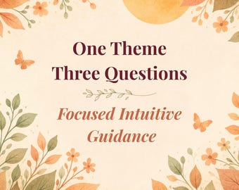 Lectura de guía intuitiva de 3 preguntas / Claridad para un tema de vida