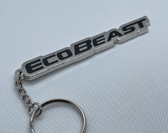 EcoBeast Ford Ecoboost Keychain, ST, Mustang, F-150, SHO, Focus ST, Fiesta St, Free Shipping!