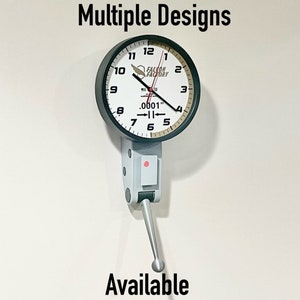 8 Inch Dial Test Indicator Wall Clock, Great Gift for Machinist / Engineer / CNC Manufacturing or Quality Tech; Customization Available