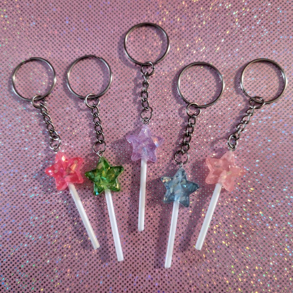 Lollipop/Magic Wand Keyring