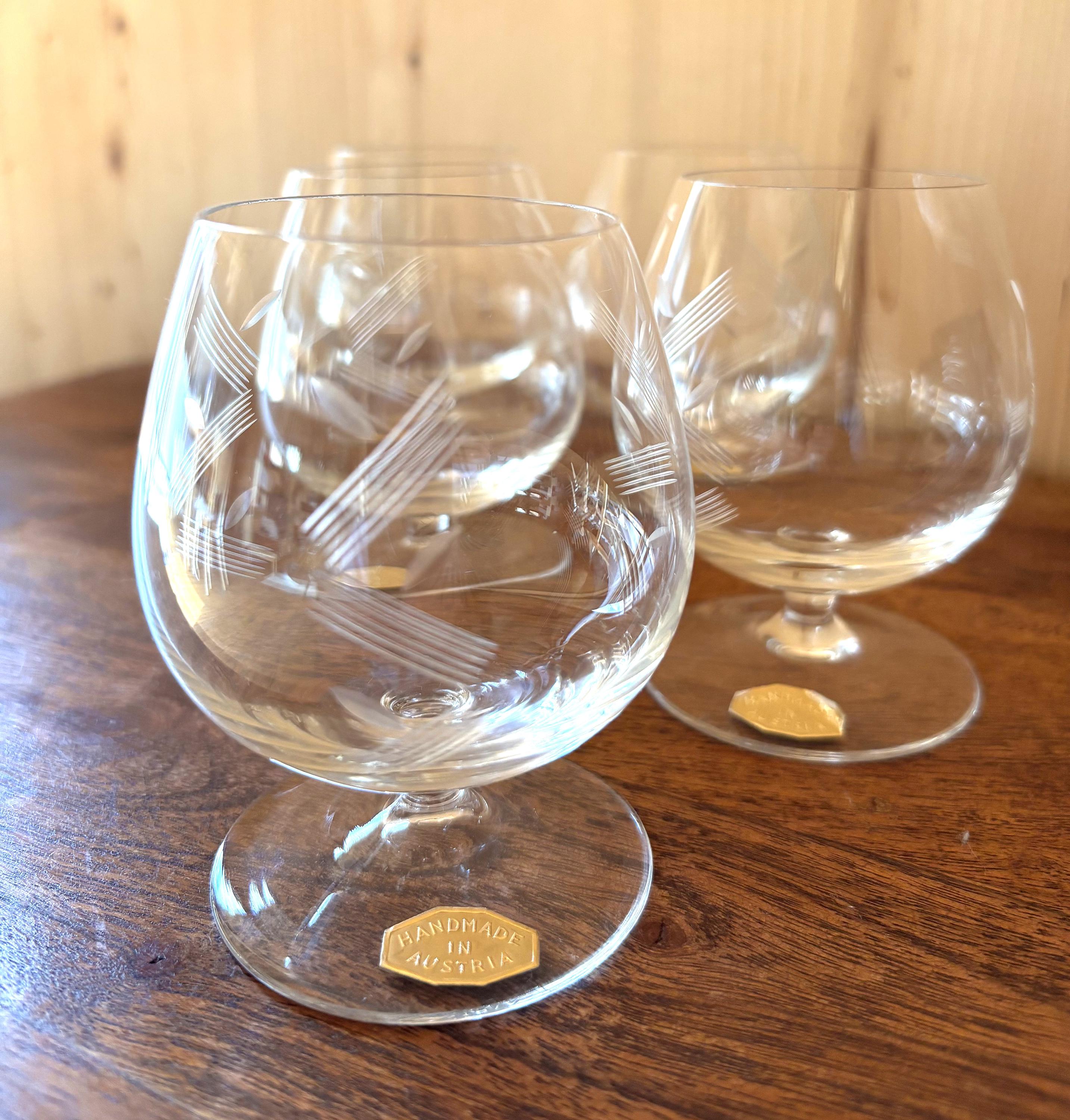 Crystal cognac glass