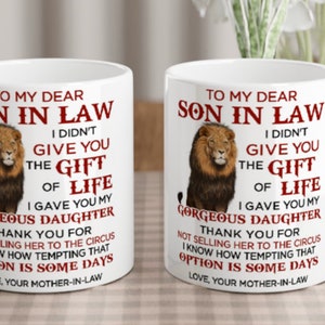 Mug To my Dear Son in Law From Mother image 4