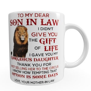 Mug To my Dear Son in Law From Mother image 6