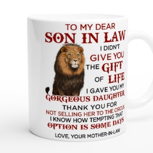 Mug To my Dear Son in Law From Mother image 2