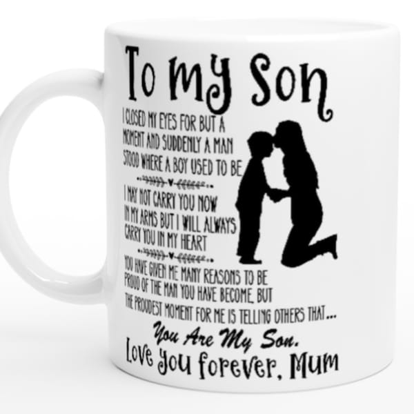 Mug : À mon fils, de maman