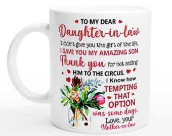 Mug To my daughter in Law