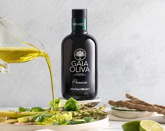 Gaia Oliva Extra Virgin Olive Oil, Early Harvest Cold Pressed, Premium Olive Oil from Aegean Region (16.9 Fl Oz) Robust Fruity, Kosher