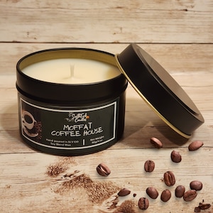 Coffee Bean Scented Soy Candle | Tin Candle