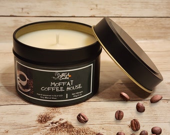Coffee Bean Scented Soy Candle | Tin Candle