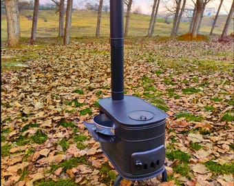 Portable Wood Stove Set: Handmade Camping, Tent & Caravan Heater