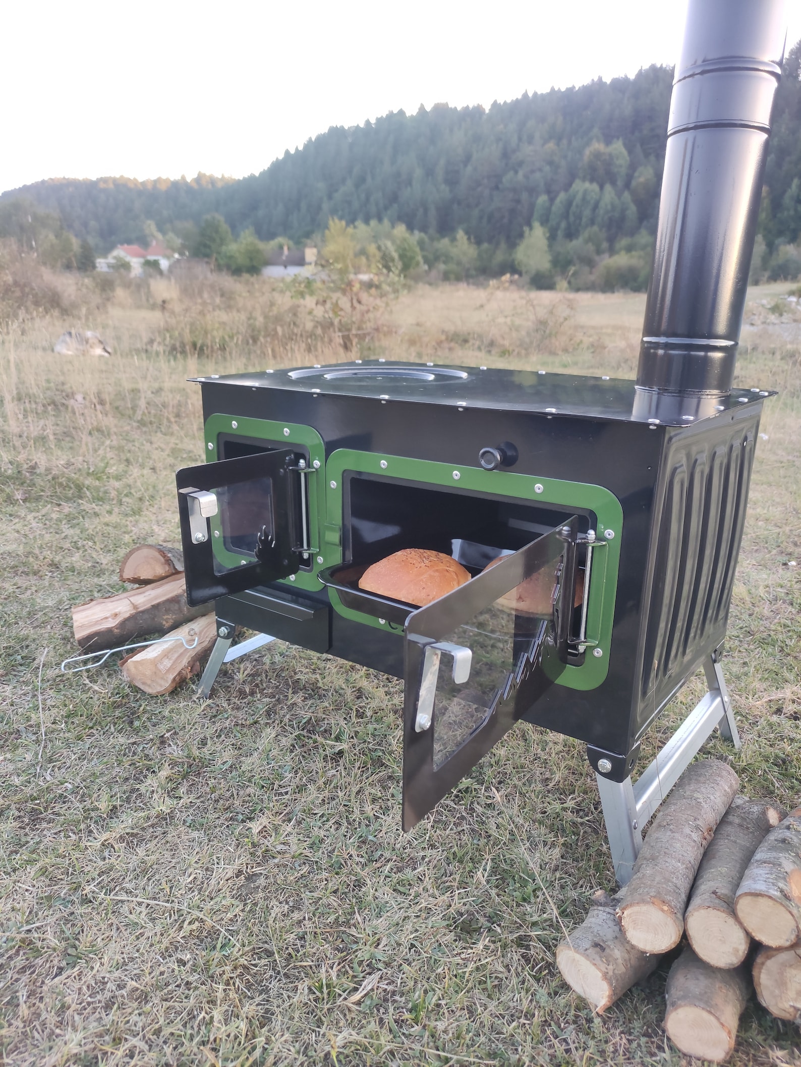 Small Wood Stove, Oven Stove, Cabin Stove, Camping Stove, Barbecue
