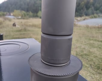 Accesorio reductor de tubo de estufa de metal, reducción de tamaño personalizado