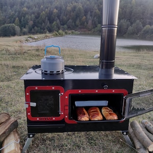 wood stove with oven, wood stove, boat stove, camping stove, caravan stove, cabin stove, fishing stove,wood Cook stove