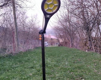 Farola solar portátil de 2,7 m/3,3 m: iluminación para exteriores, camping y jardín