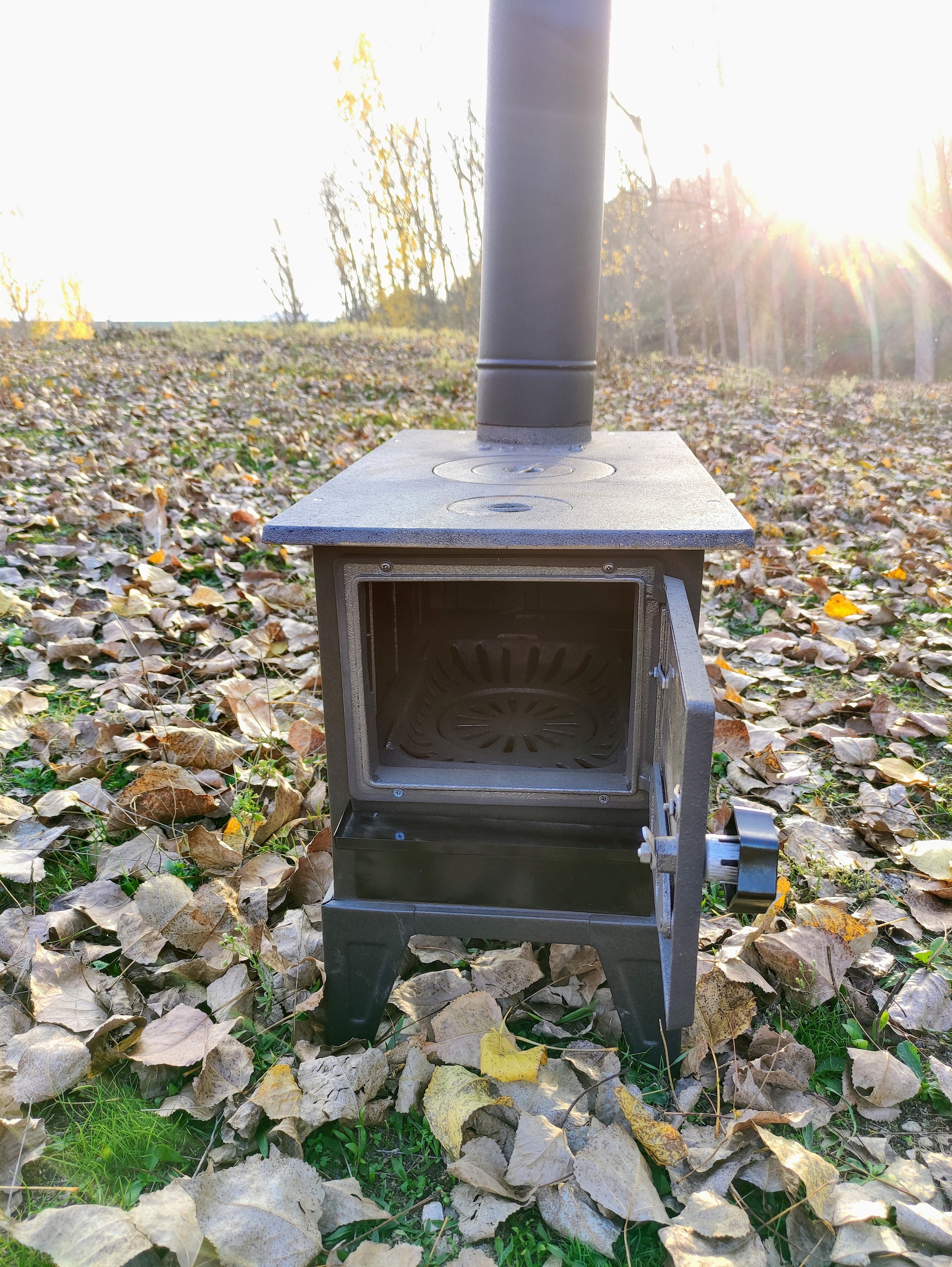 Caravan Stove, Wood Stove, Camping Stove, Cast Iron Stove, Mountain Hut