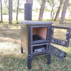 tiny house wood burning stove,modern cabin house stove, tent stove, cottage stove, patio stove, cast iron stove