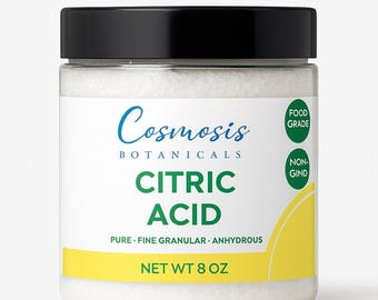 Pure Citric Acid Powder • Food Grade 8 oz Non-GMO