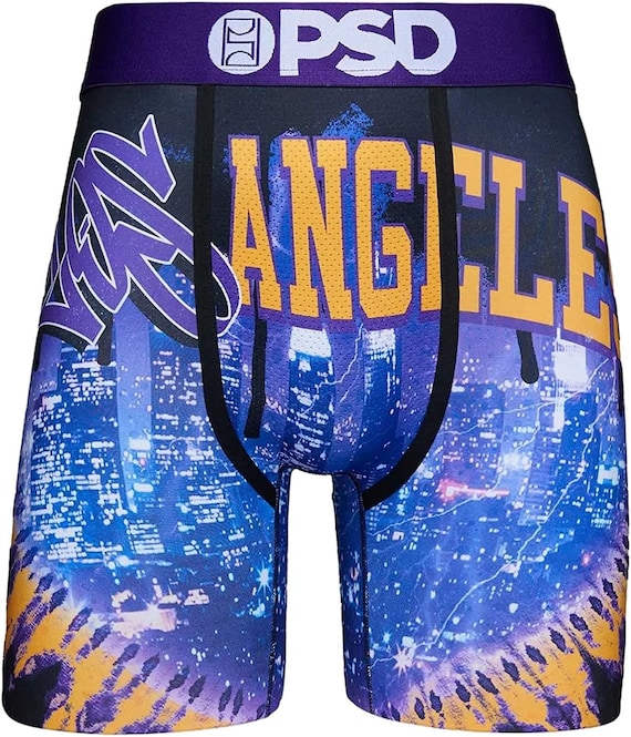 PSD Underwear Men's Boxer Briefs (Black/Vice City/XL), psd 