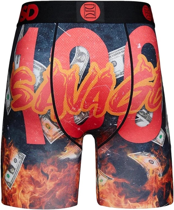 PSD Tiger Paint Mens Boxer Briefs - MULTI