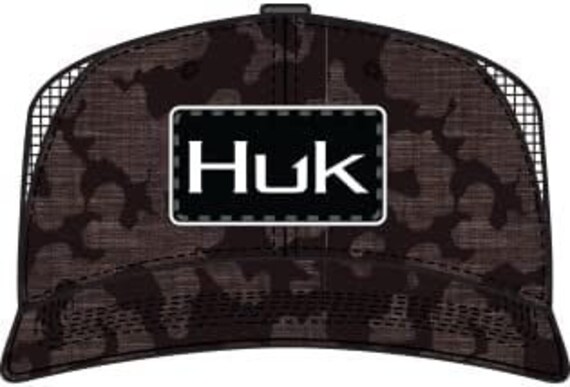Buy HUK Mens Mesh Trucker Snapback Hat Anti-glare Fishing Hat