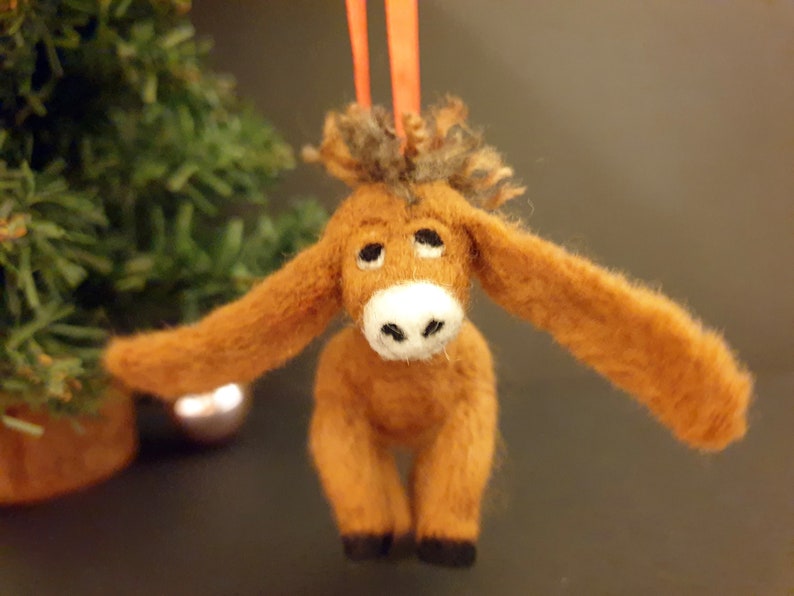 Christmas Donkey Christmas Decorations Vintage Donkey Etsy UK