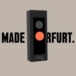 Botón Ring Doorbell Pro | Botón Ring Doorbell fabricado en policarbonato (PC Blend) en color naranja