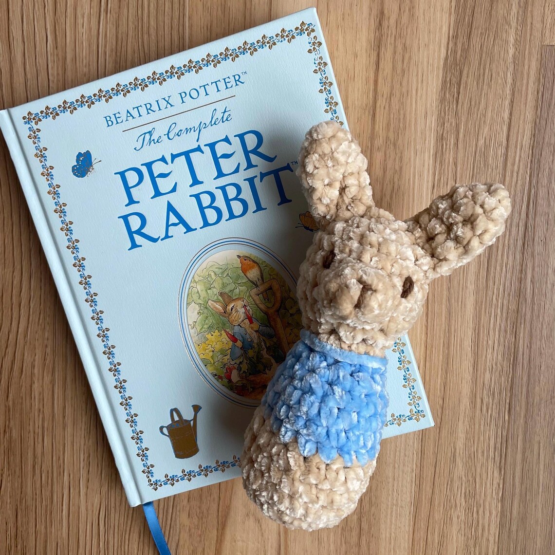 Peter Rabbit Rattle Toy Crocheted Peter Rabbit Baby Rattle – Soft Velvet Yarn Toy - Etsy
