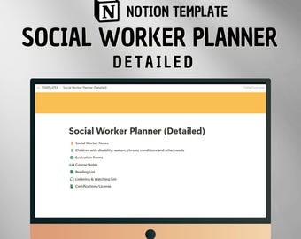Sozialarbeiter/-in Planer: Case Managment Notion Template (Detailliert)