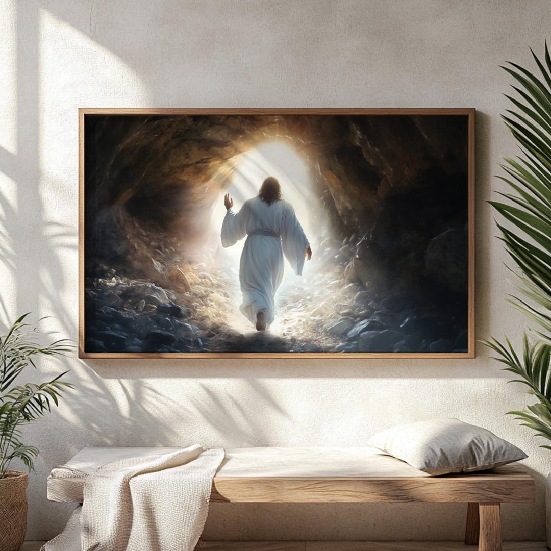 Resurrection Wall Art | Digital Download of Jesus Walking From the Tomb ...