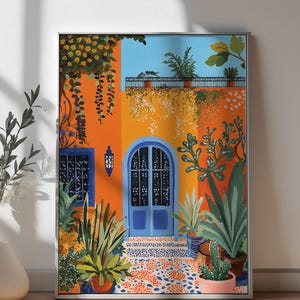 Colorful Mexican Wall Art, Vibrant living room decor, Mexico Art Print