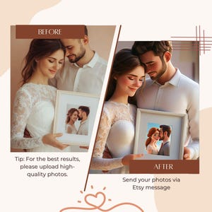Custom Cartoon Pixar Style Portrait from Photo, 3D Cartoon Style, Personalized Cartoon Gift, Custom Couple Photo