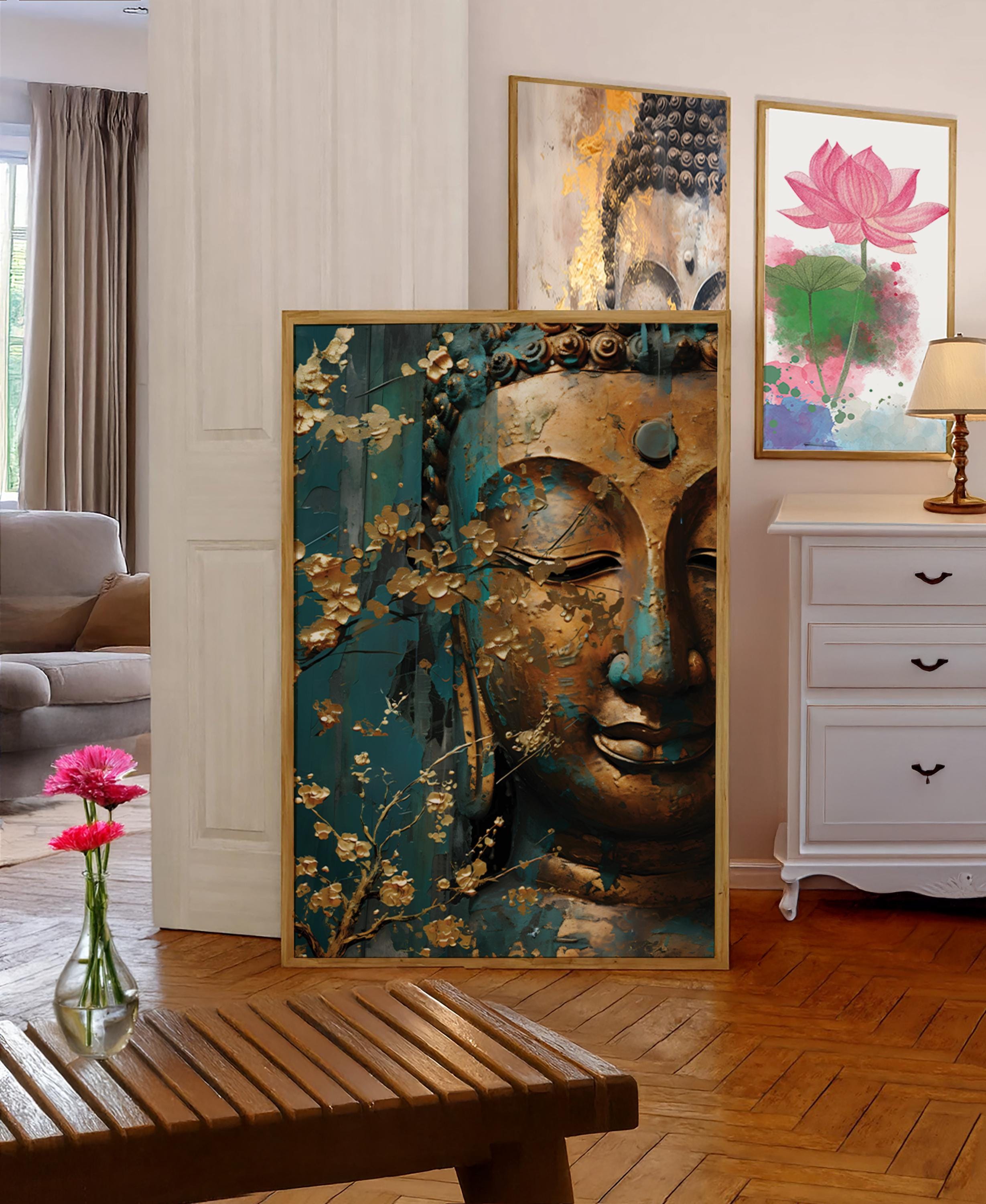 Buddha Wall Art, Spiritual Wall Art, Buddha Painting Large Wall Art ...