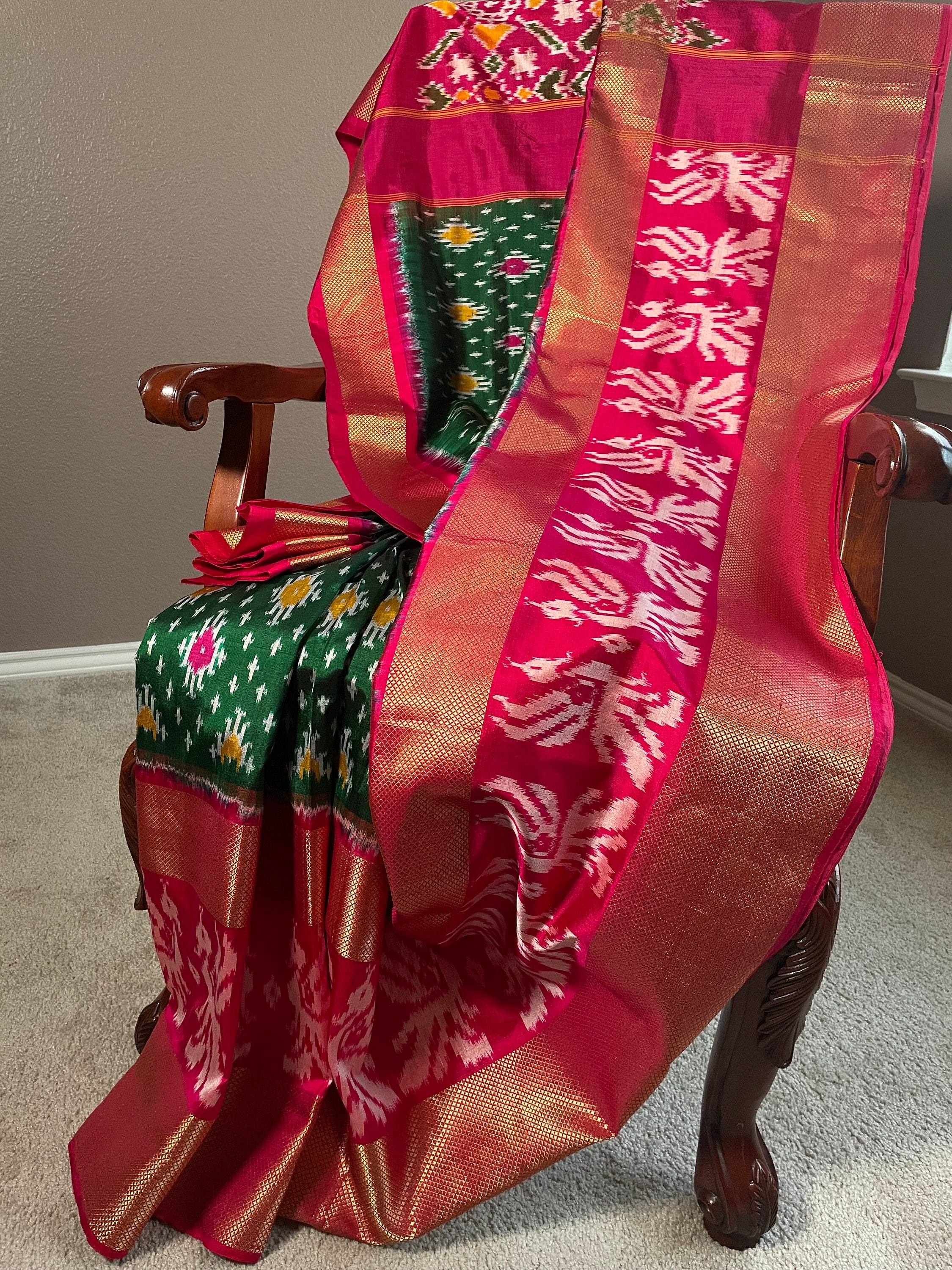 Ikkat pure silk sarees online hot sale