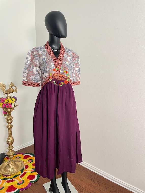 sachin and babi light blue dress Purple Sparkle Asymmetric Maxi Dress main image 1