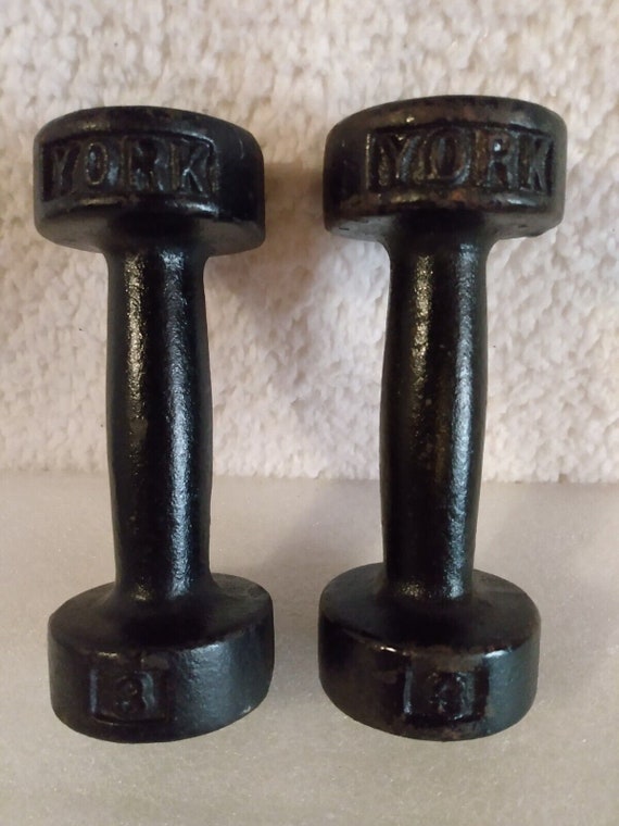 Vintage york dumbbells sales