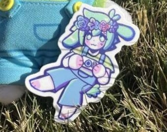 OMORI Conejito Albahaca 2.5" Pegatina