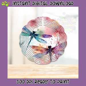 Dragonfly Wind Spinner PNG File