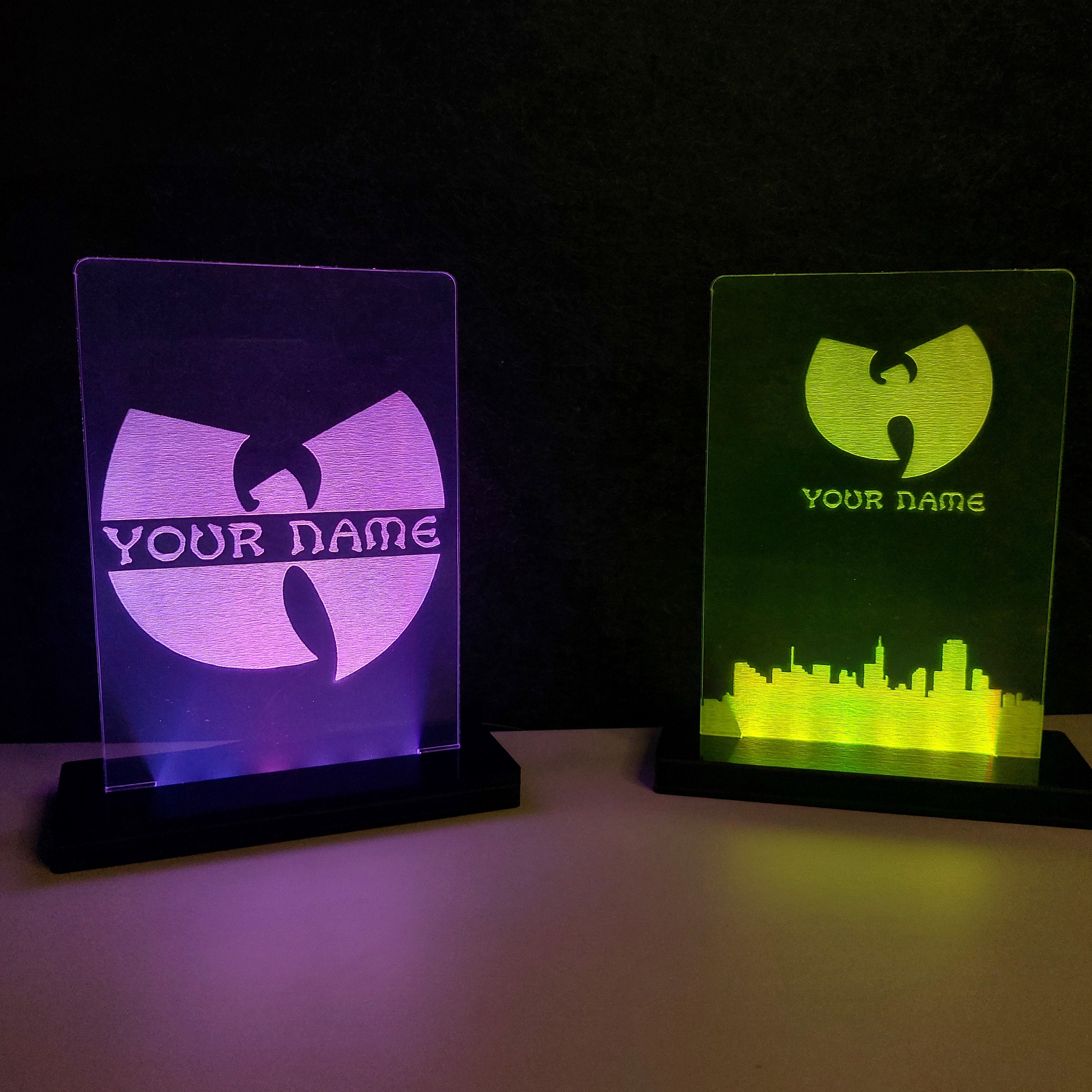 Personalized Wu Tang Clan Lighted Decor, Wu Tang Lamp Decor, Hiphop ...