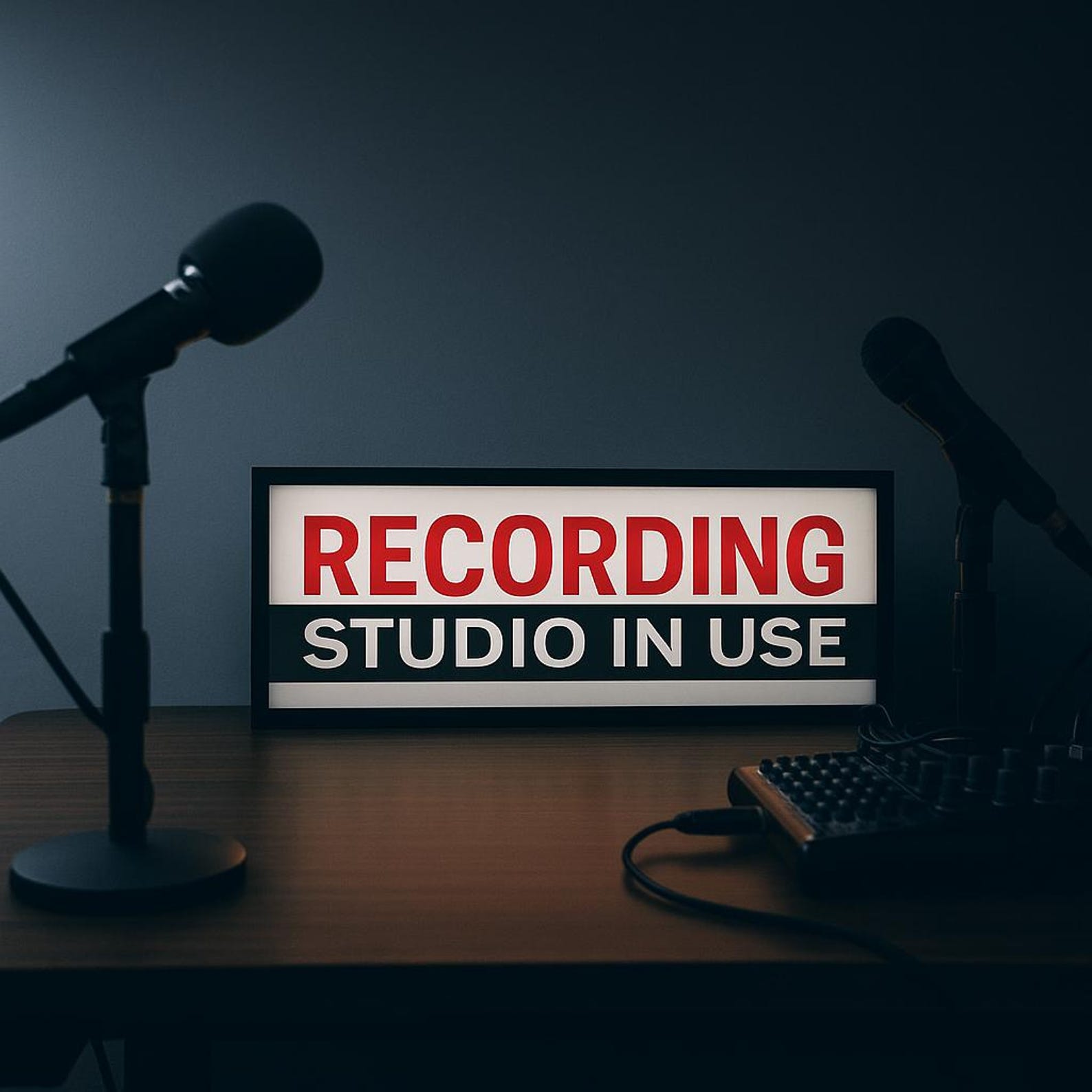 Recording Sign Retro Inspired Light - Recording Studio, Music Studio ...