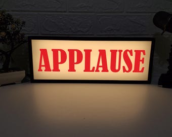 Applause Licht Box Zeichen, Lichtschild, Heimstudio Zeichen, Applaus Zeichen, Lichtzeichen, das perfekte Geschenk für Verleger Weihnachten