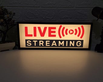 Lıve Streamıng Lıght Box, On Air Light Box, Lightbox On Air, On Air Lam,  Podcast Sign - Lighbox For Podcaster, Sign On The Air