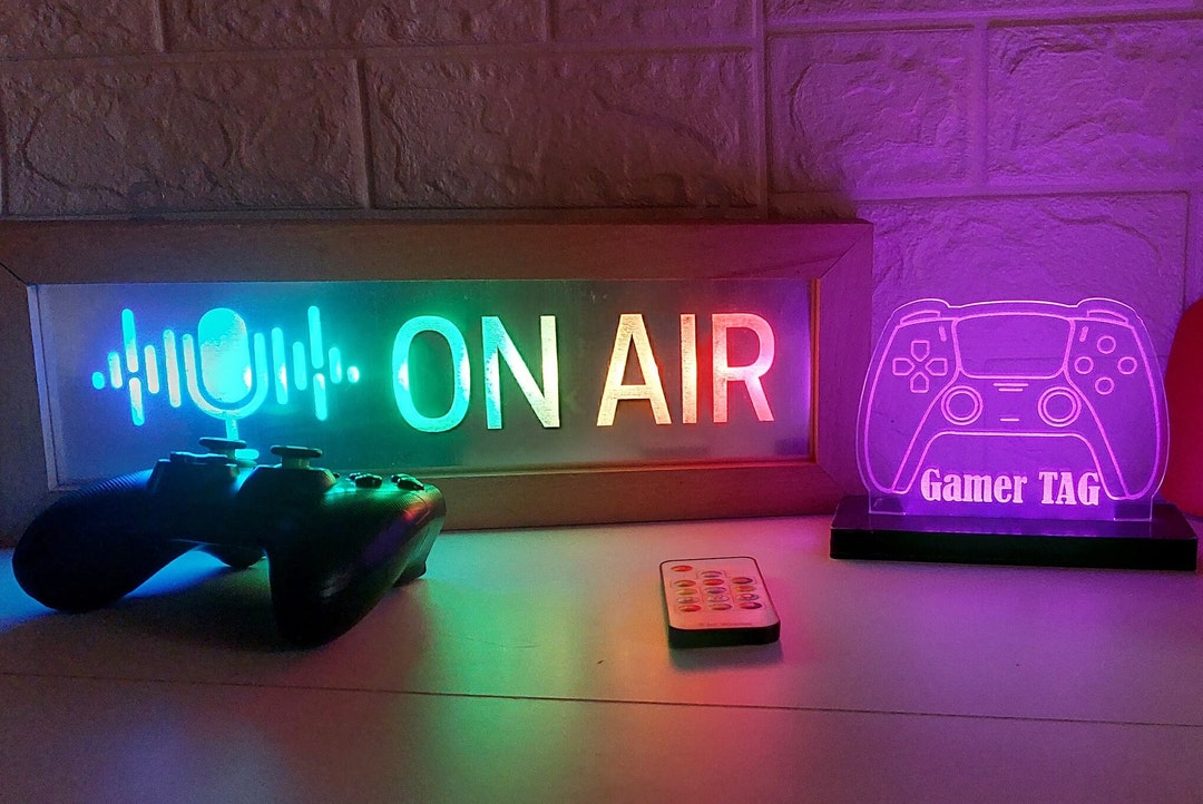 Customizable RGB Light Box Custom Light Box With Mirror Etsy