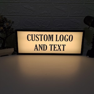 Light Box with Custom Logo,Personalized Light Box,Business Logo Sign,Add Custom Logo and Text,Gift For New Shop,Workplace Gift,ChristmasGift