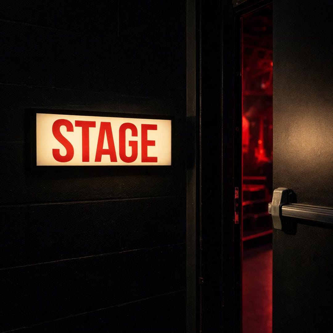 Stage Box Sign Stage Door Light Box Sign – Backstage Illuminated Theater Sign ...