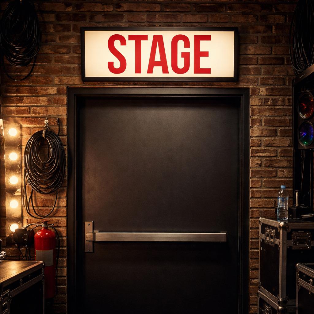 Stage Box Sign Stage Door Light Box Sign – Backstage Illuminated Theater Sign ...