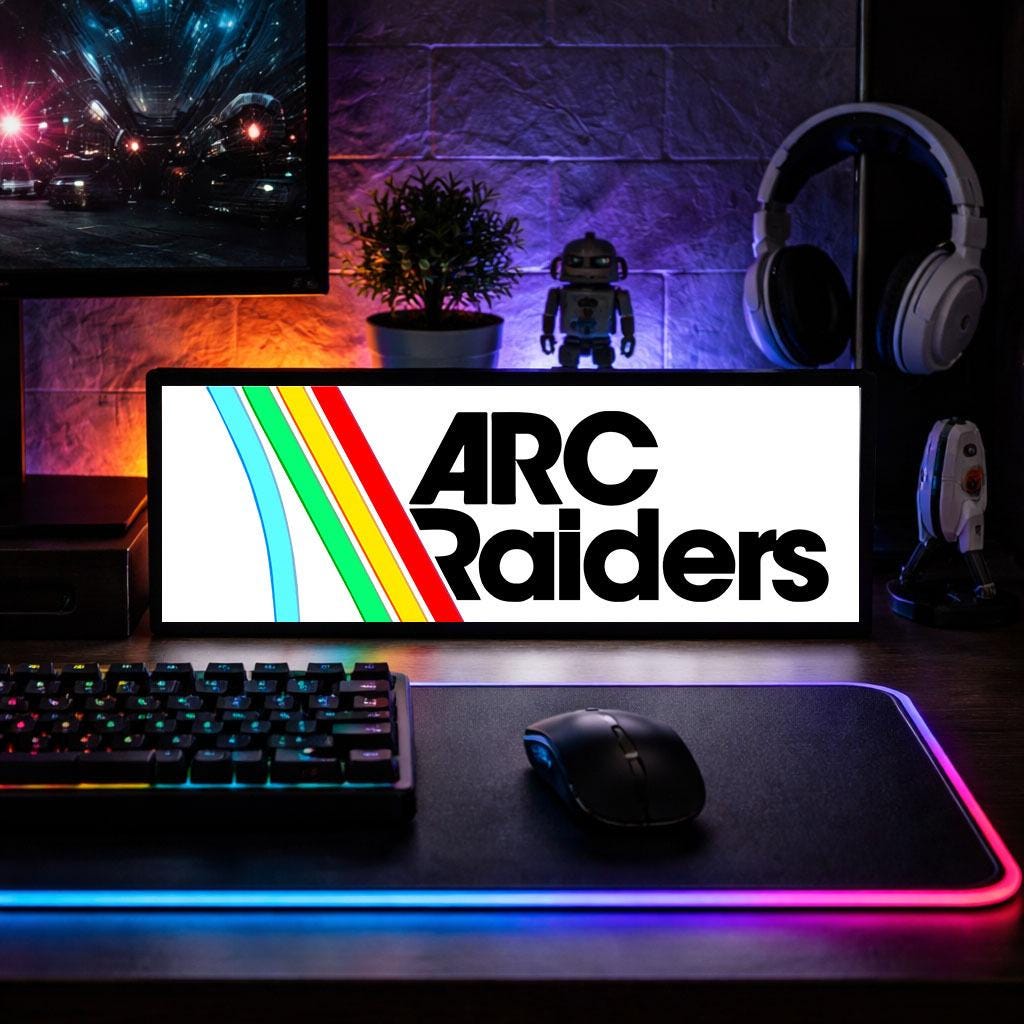 Raider Light Custom ARC Raiders Inspired LED Light Box | Gamer Room Desk Decor | Sci ...