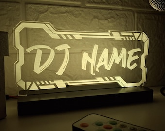 Custom DJ Name Sign, Personalized Dj Gift, Dj Logo Design, Dj Lights, Music Sign, Dj Room Decoration, Dj Custom Neon Sign, ChristmasGift