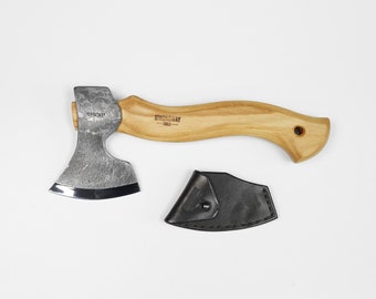 Hand Forged Micro Carving Axe: 52100 Steel with Ash Handle