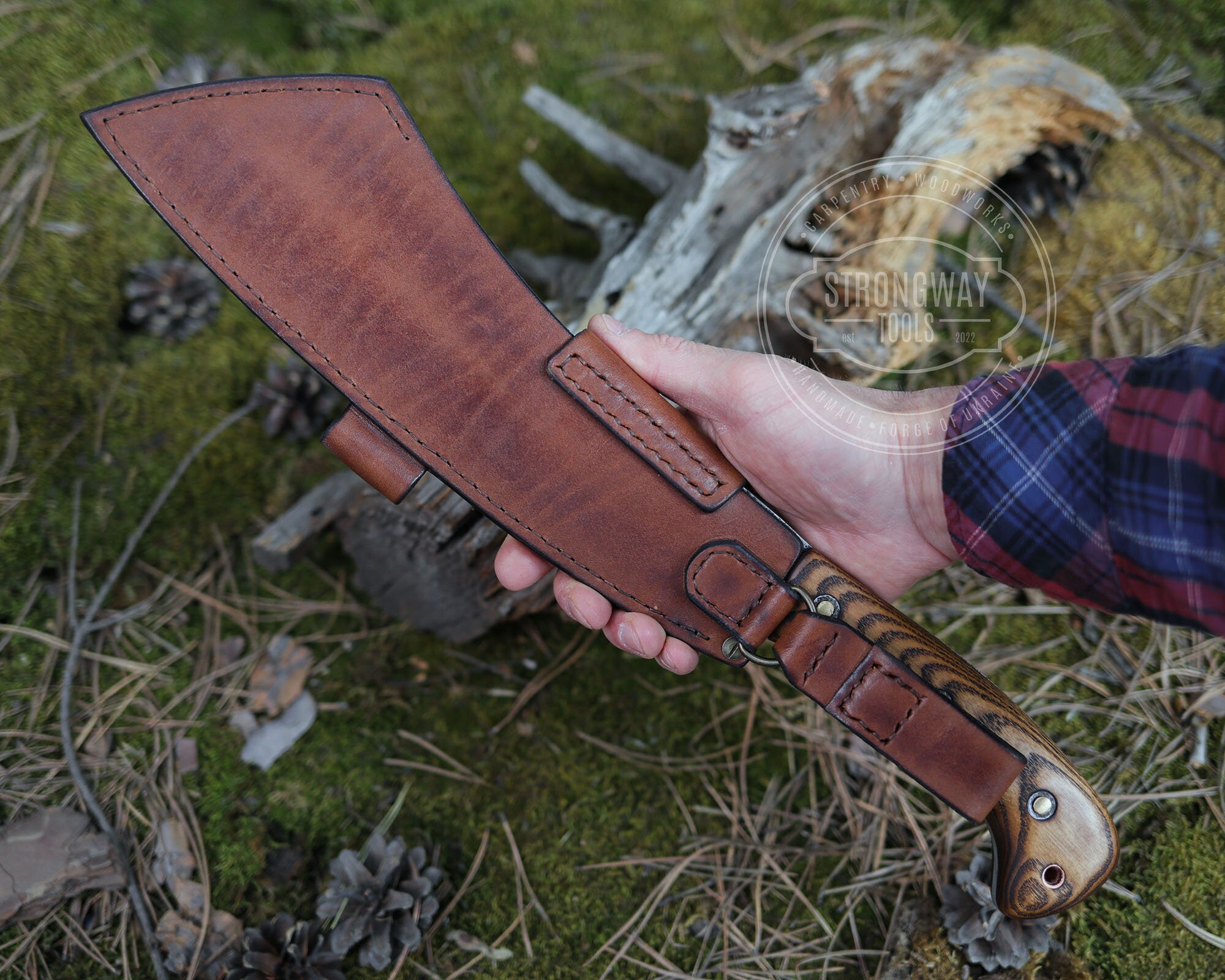 Handmade Bushcraft Knife With Sheath Bushcraft Knife Outdoor Etsy